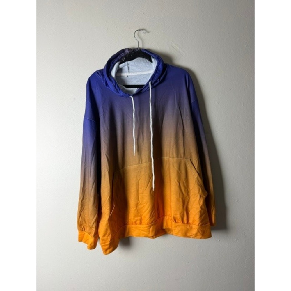 Unbranded Purple Orange Ombre Sunset Hoodie Sweatshirt Womens 4XL Plus Size